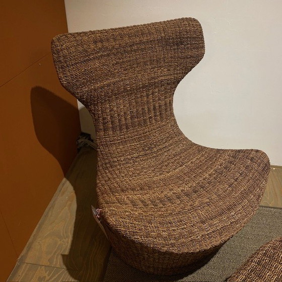 Image 1 of B&B Italia Papillio Grande armchair with ottoman