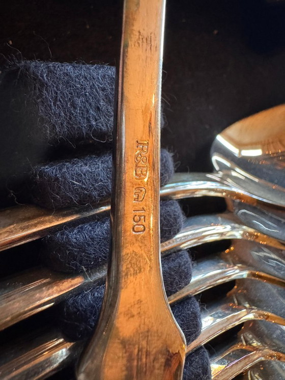 Image 1 of Cubiertos Robbe & Berking – 150 g, chapados en plata – Juego de 122 piezas