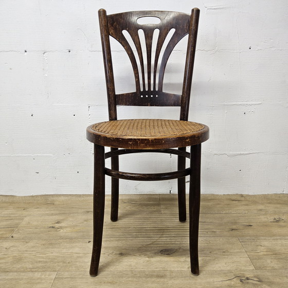 Image 1 of Antique Art Nouveau Viennese Jakob and Josef Kohn Chair (Thonet Style) Antique Webbing Chair