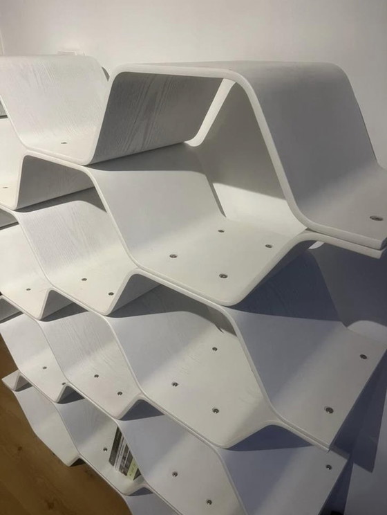 Image 1 of Estantería/organizador/separador de ambientes blanco poligonal fabricado por Made