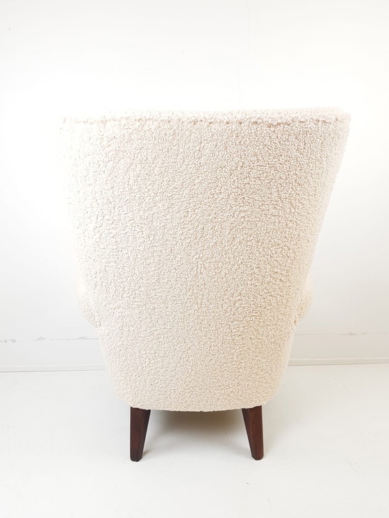 Image 1 of Vintage Artifort Theo Ruth Heren Fauteuil Teddy Nieuwe Stof