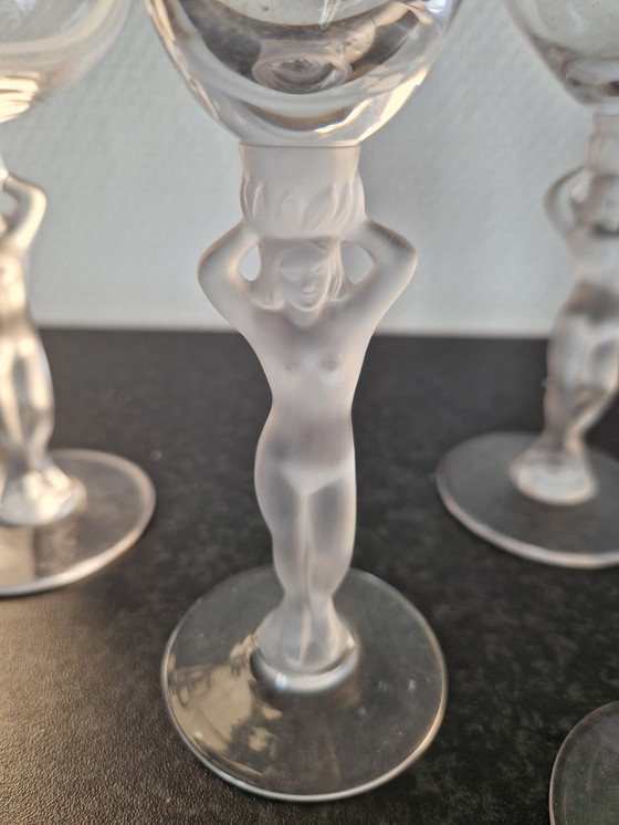 Image 1 of 8x Venus art déco de cristal de Bayel