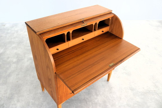 Image 1 of vintage teak secretaire