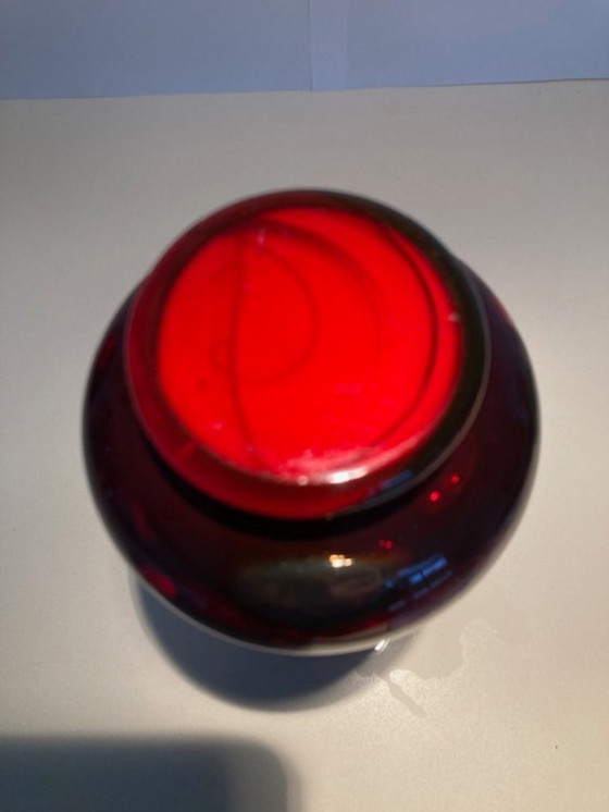 Image 1 of VB Opaline Florence vase designed by Carlo Moretti