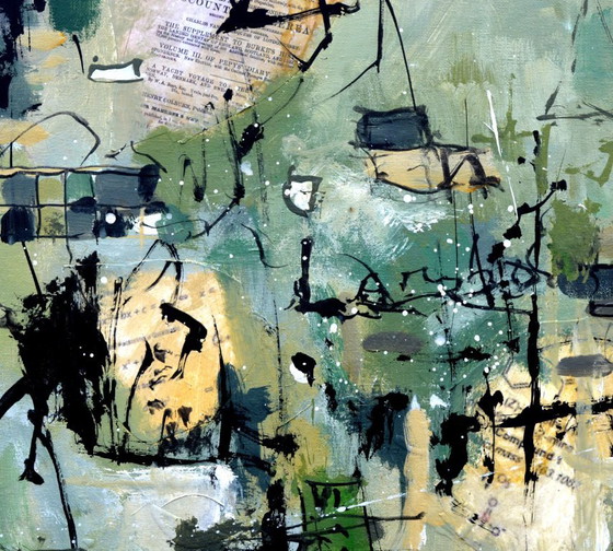 Emerald Reverie – Peintures et dessins, Paper, Canvas (photo 3 of 5)