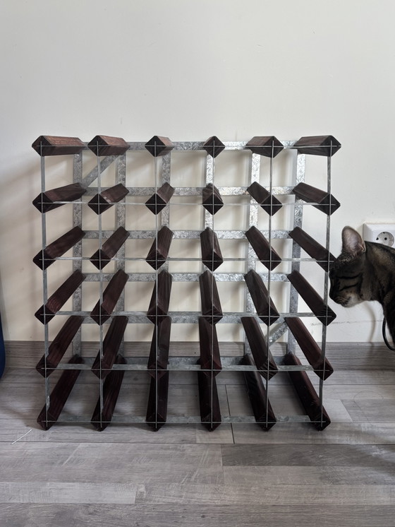 Portabottiglie vintage – Metal, Wood (photo 5 of 5)
