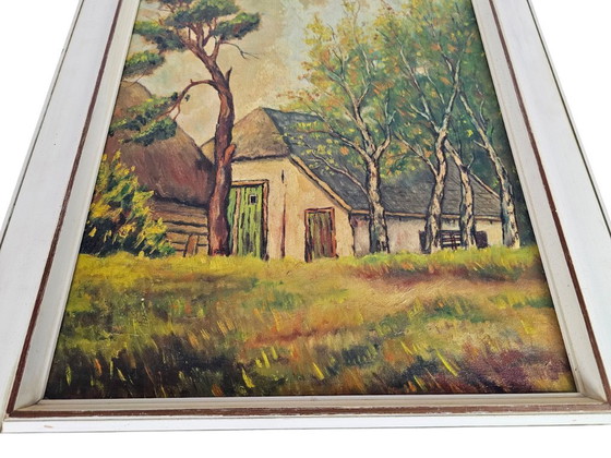 Image 1 of Landschaft – Öl auf Leinwand – W. Boomstra – 1960er Jahre