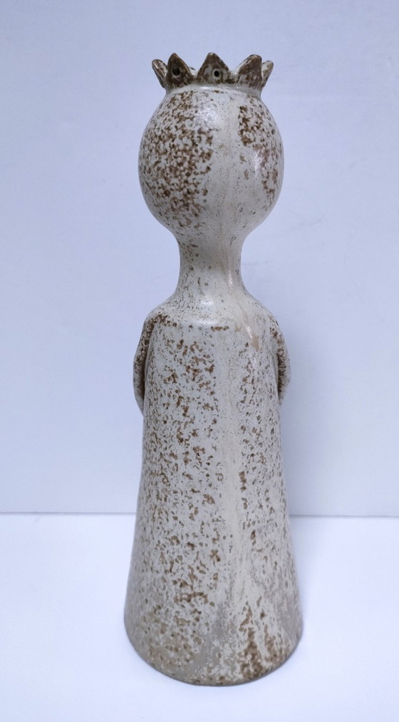 Image 1 of candelabro antropomorfo de cerámica firmado "p