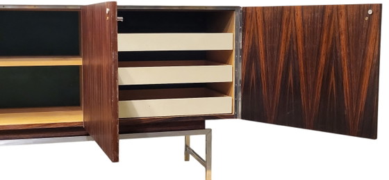 Credenza extra large super elegante in palissandro VDJ-245 Fristho Franeker, 1960 – Credenze, Chrome, Wood (photo 10 of 15)