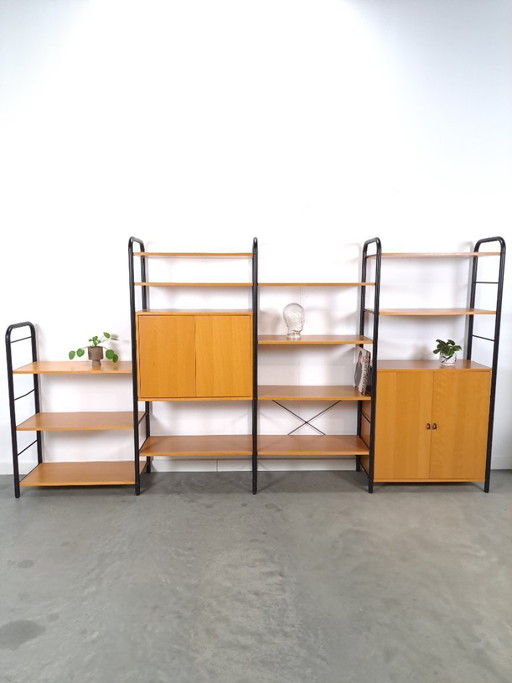 Ikea modular wall system Niklas with cabinets and shelves vintage
