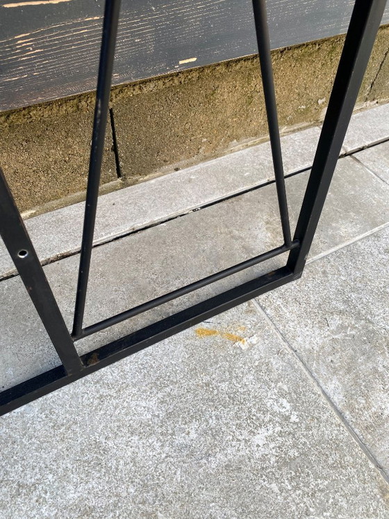 Image 1 of Garderobe wandkapstok entree spiegel 182x64cm 1950 vintage