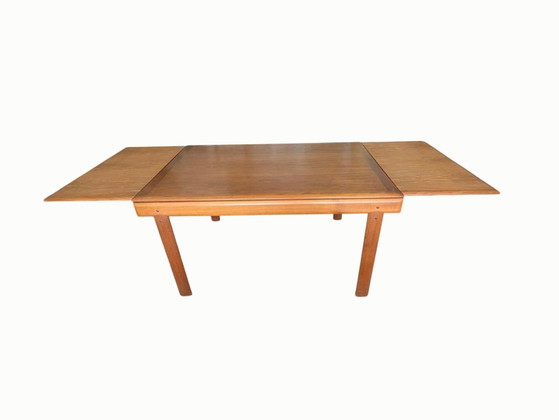 Vintage teakhouten Deense uitschuifbare eettafel, Bramin (photo 6 of 12)