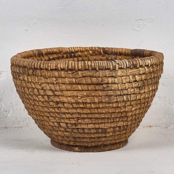Panier en osier ancien (c.1930) #4, Objets déco, Marron (photo 10 sur 13)