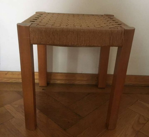 Rectangular Art Deco stool, Josef Frank