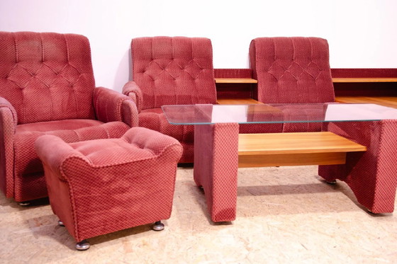 Image 1 of Wohnzimmergarnitur aus dem Ostblock, 1980er Jahre, Tschechoslowakei