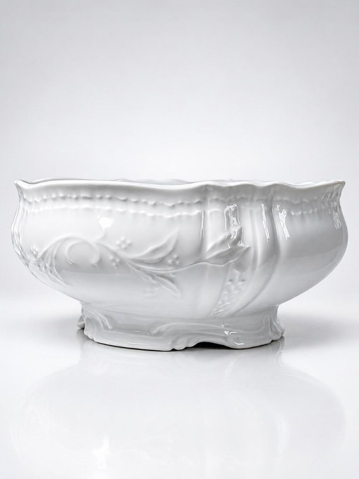 Grote vintage Bernardaud toegeschreven schaal, model Louvre, Limoges porselein