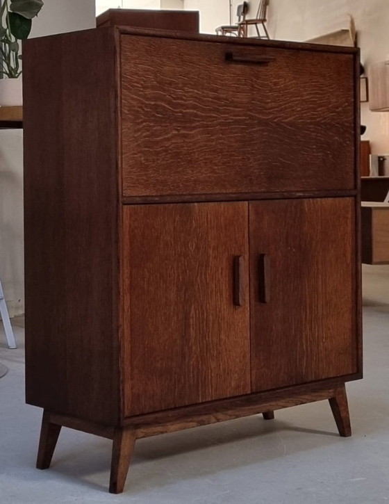 Mid Century Secretaire – Vitrinekasten, Wood (photo 3 of 18)