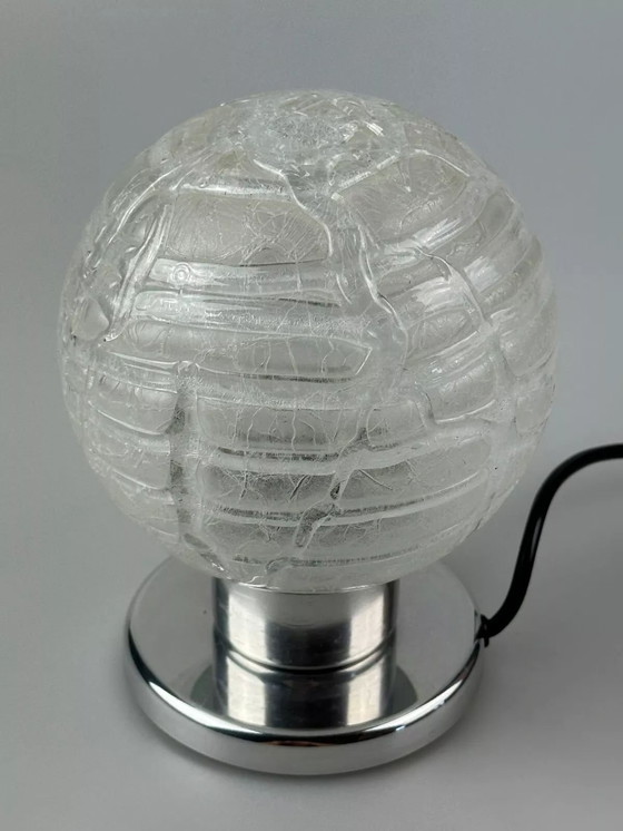 Image 1 of Lampe de chevet des années 60 70 Chrome Doria Verre Space Age Design