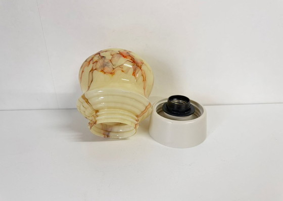 Image 1 of Art deco Thabur plafondlamp fraaie aders vintage lamp