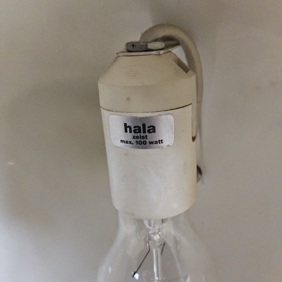 Image 1 of Vintage zwarte Bauhaus Herman Busquet - Hala - bureaulamp model 144 / mid century modern tafellamp 