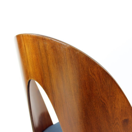 Image 1 of Set Of 6 Iconic Tatra Chairs In Walnut & Velvet By šuman, Nabytok Pravenec 1960s