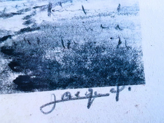 Eau-forte Jacques Boonen (1911-1968) - "Kempische Hoeve" – Peintures et dessins, Glass, Paper (photo 5 of 8)