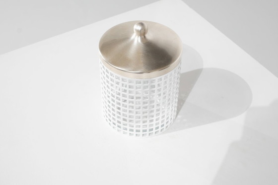 Image 1 of Sucrier De Josef Hoffmann Pour Bieffeplast, Italie, Années 1980s