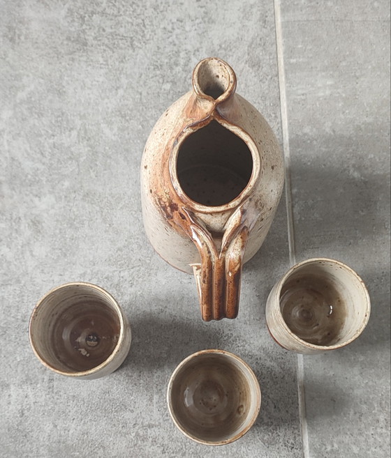 Image 1 of Servizio trio in gres pirite, Puisaye, Jean-Pierre Prud'homme.

