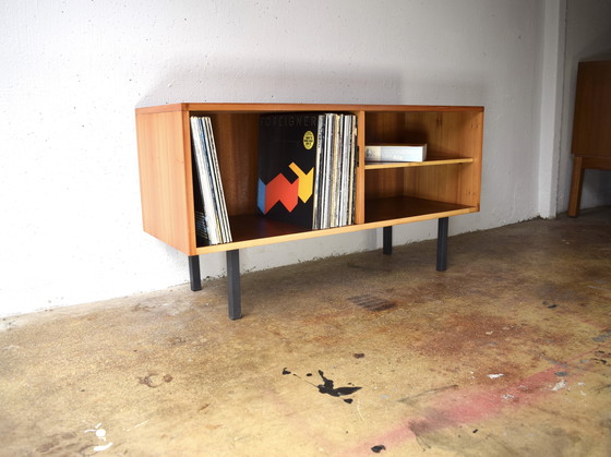 Image 1 of 1960s Vintage Vinyl Records Cabinet Sideboard Cabinet