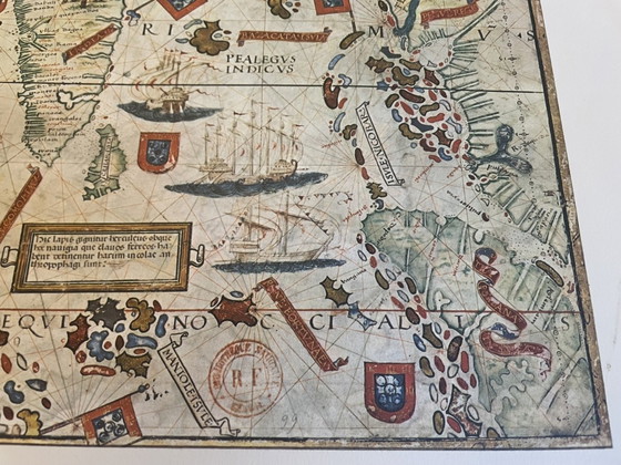 Image 1 of A Printing of the Original Map of Indian Ocean from 1960