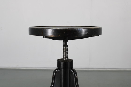 Image 1 of 1940s Piano Beech Stool by Benko, Czechoslovakia