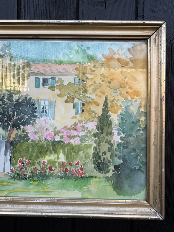 Image 1 of antico dipinto ad acquerello