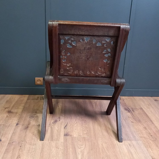 Image 1 of Antieke Glastonbury Priesterstoel
