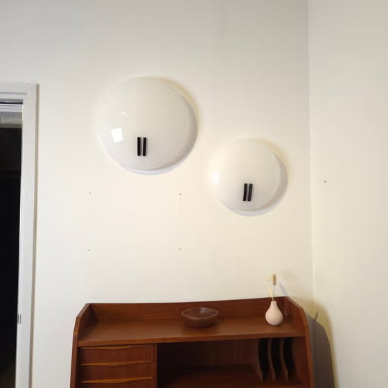 Bruno Gecchelin for Oluce Italian design Wall light 1980s – Metal, Murano Glass, Vintage (photo 2 of 11)