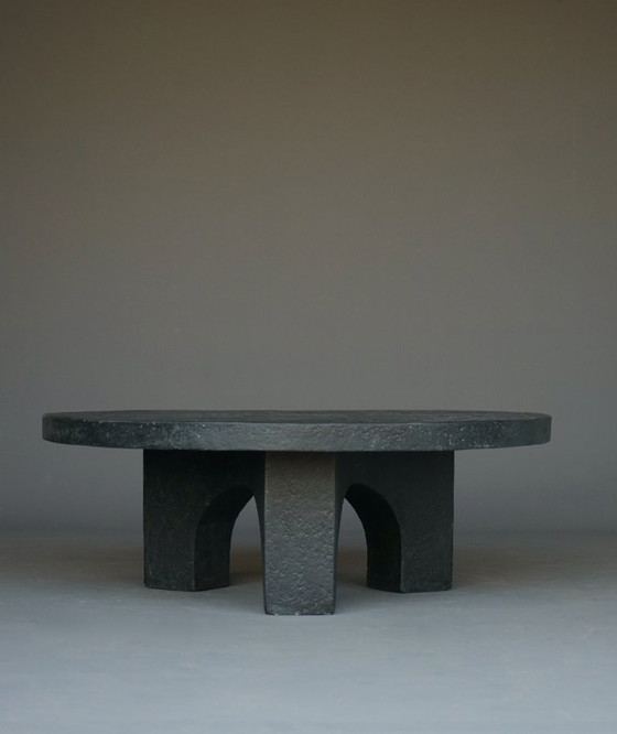 Image 1 of Brutalist Resin and Stone Coffee Table, 1970s