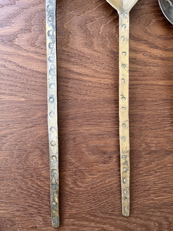 Image 1 of Set van 5 antieke lepels