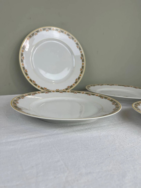 4 Art Deco Speiseteller – Geschirr, Porcelain (photo 5 of 7)