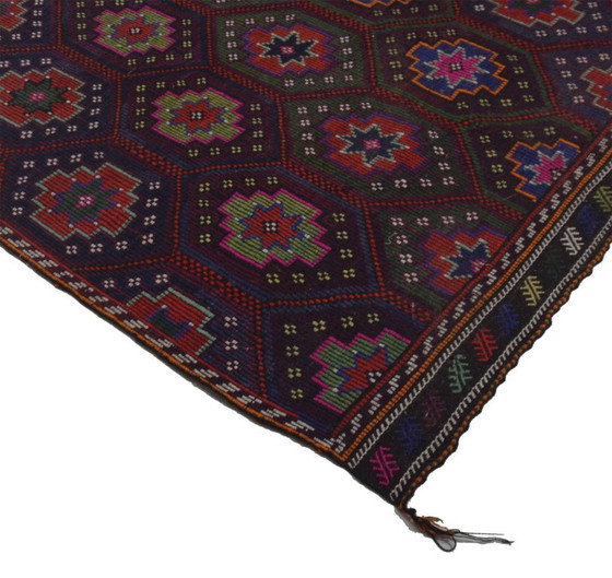 Large Vintage Anatolian Yoruk Kilim 306 × 185 cm – Handwoven Wool Rug – Rugs & carpets (photo 8 of 11)