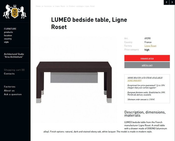 Image 1 of 😍 Wunderschöne LUMEO-Nachttische von Ligne Roset, entworfen von Peter Maly 😍