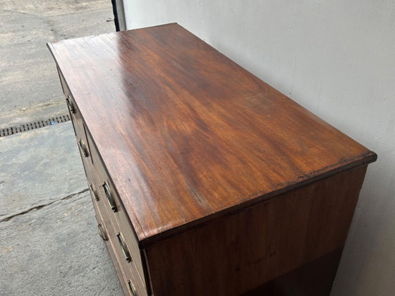 Image 1 of Antique Georgian mahogany two over three chest of drawers 1820–1840