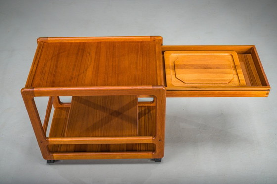 Image 1 of Carrello bar vintage in teak di Vildbjerg Møbelfabrik, Danimarca, anni '60