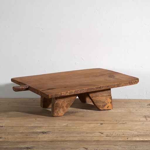 Antiker niedriger Tisch im primitiven Stil (ca. 1920) #14