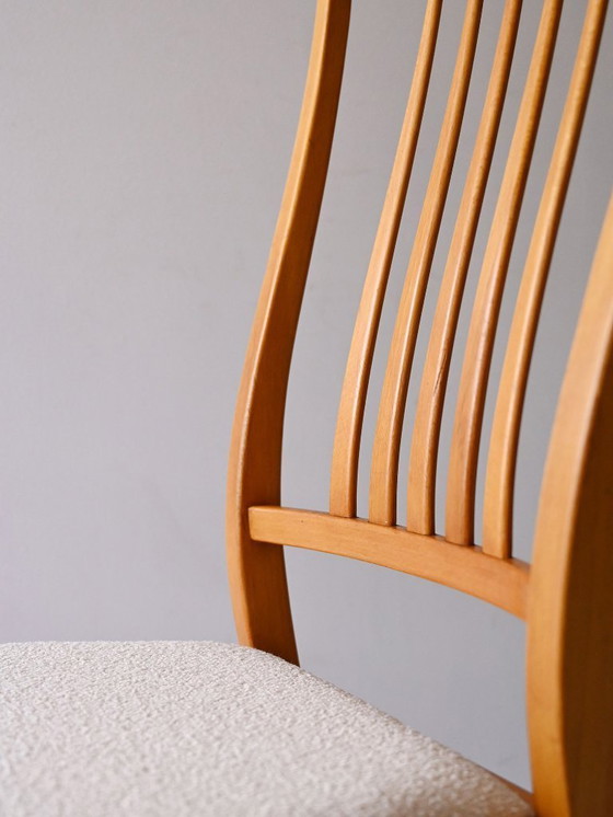 Image 1 of Set of 4 Vintage Scandinavian Beech Chairs from the 1950s