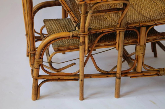 Vintage French Riviera Rattan Recliner Chair, 1920s – Adjustable recliner chair (photo 7 of 8)