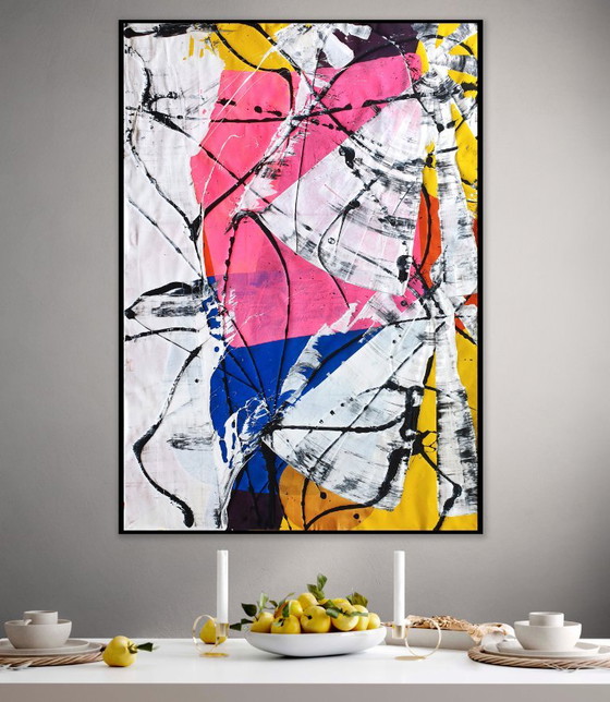 Jürgen Angeler - Die rosa Flamme - XXL – Gemälde & Zeichnungen, Canvas, Abstract (photo 10 of 35)