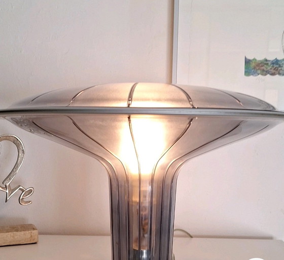 Lampe design Luceplan, modèle D 36 Agricon, lampe de table, grise, culot E27, dimmable, 220/240 V, 100 W (photo 3 of 6)