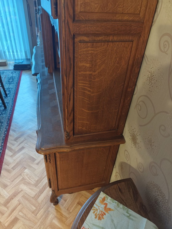 Vintage wall/buffet cabinet in Louis XV style – Wall cabinet, Wood (photo 15 of 15)