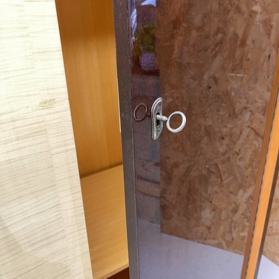 Vintage Midcentury 5-door wardrobe hanging shelving disassemblable, Other, Beige (photo 7 of 15)