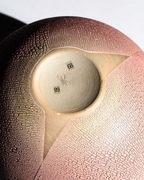 Image 1 of Artist Ceramist Mario Enke Studiokeramik German Studio Ceramic Vase & Bowls Trio East German Art Pottery