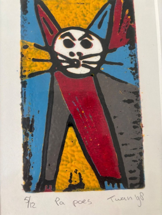 Image 1 of 2 linogravures de Twan de Vos